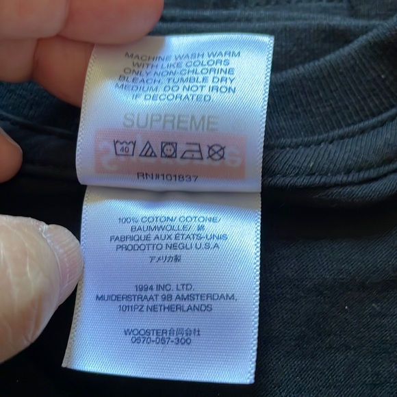 NWOT Supreme watercolor tee - Picture 5 of 6